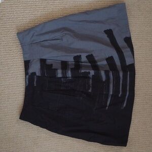 Vince Grey & Black Mini Skirt 8